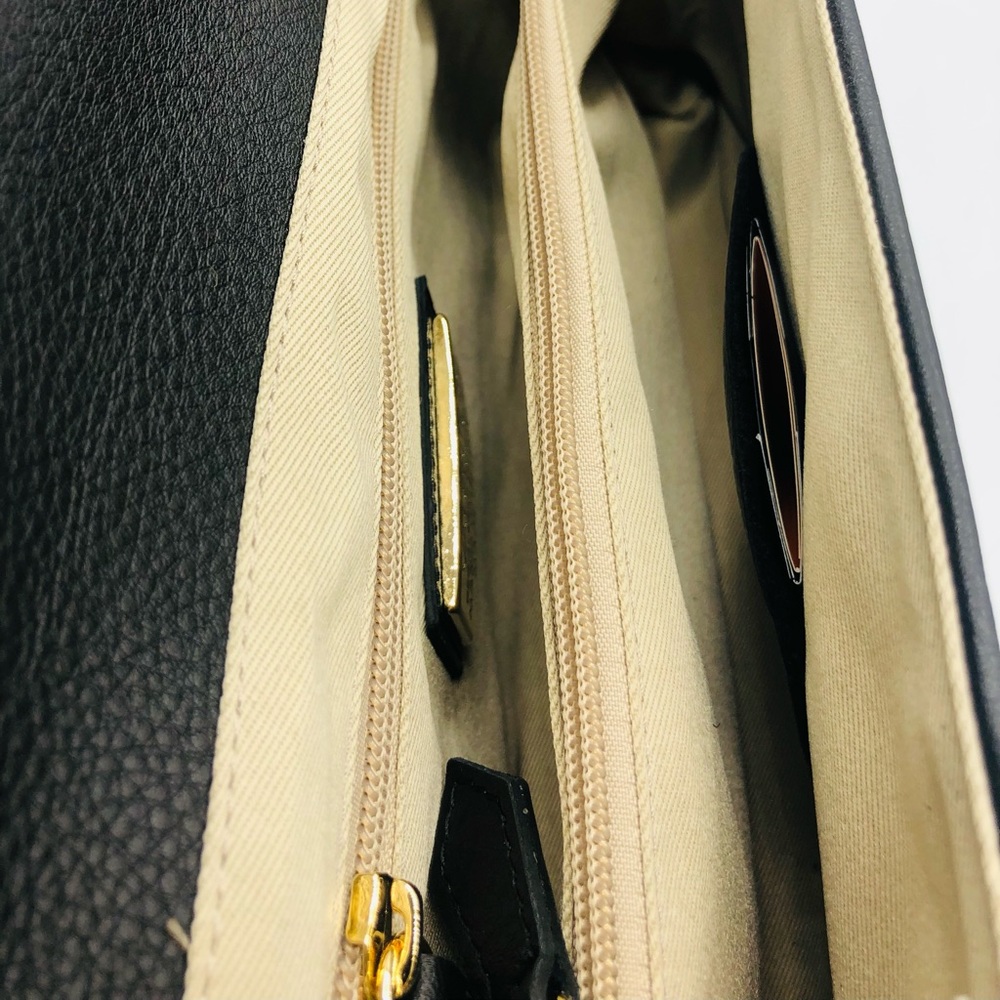 VALENTINO Black Leather Crossbody Handbag! - Picture 7 of 10